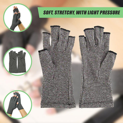 Arthritis Gloves Compression Joint Finger Hand Wrist Support Brace - Large