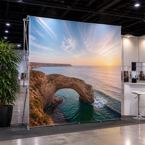 Pop Up Banner Stand 3.05m X Frame Aluminium Display