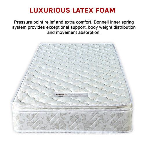 Palermo Single Luxury Latex Pillow Top Topper Spring Mattress