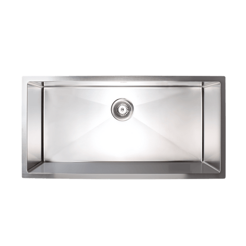 900x450mm Stainless Steel Handmade 1.5mm Sink with Waste in Stainless Steel with brushed finish Finish