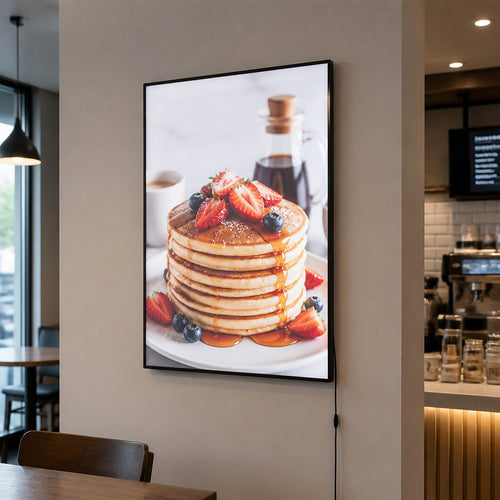 A1 LED Slim Advertising Lightbox Sign – Wall-Mounted Poster Board Menu Display Frame