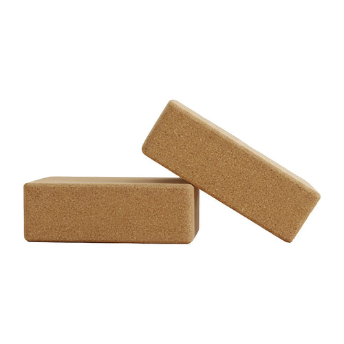 2 Pack Cork Yoga Block Non Slip Exercise Brick