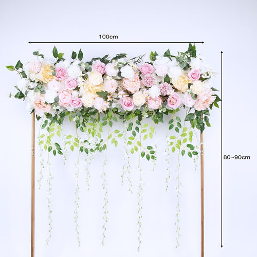 1M Artificial Rose Flower Wall Panel – Silk Wedding Party Runner Backdrop Decor