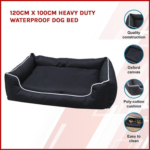 120 x 100cm Heavy Duty Waterproof Dog Bed