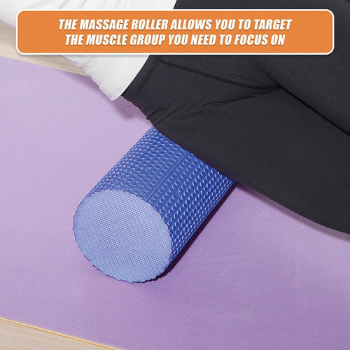 45 x 15cm Physio Yoga Pilates Foam Roller - Blue