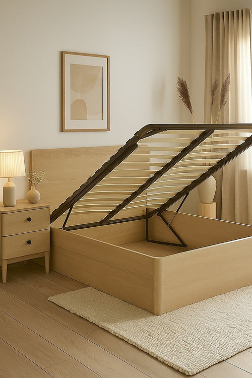 Single Gas Lift Bed Mechanism with Frame – Storage Platform & Sofa Bed Kit