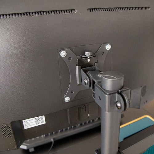 Triple Computer Monitor Mount Stand – Desk Clamp with 3 Adjustable Arms for Multi-Screen Display Setup