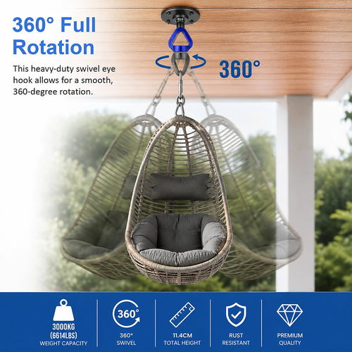 360 Rotating Swing Swivel Hardware Hammock Hanger