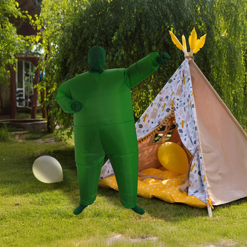Inflatable Plain Green Fancy Dress Costume