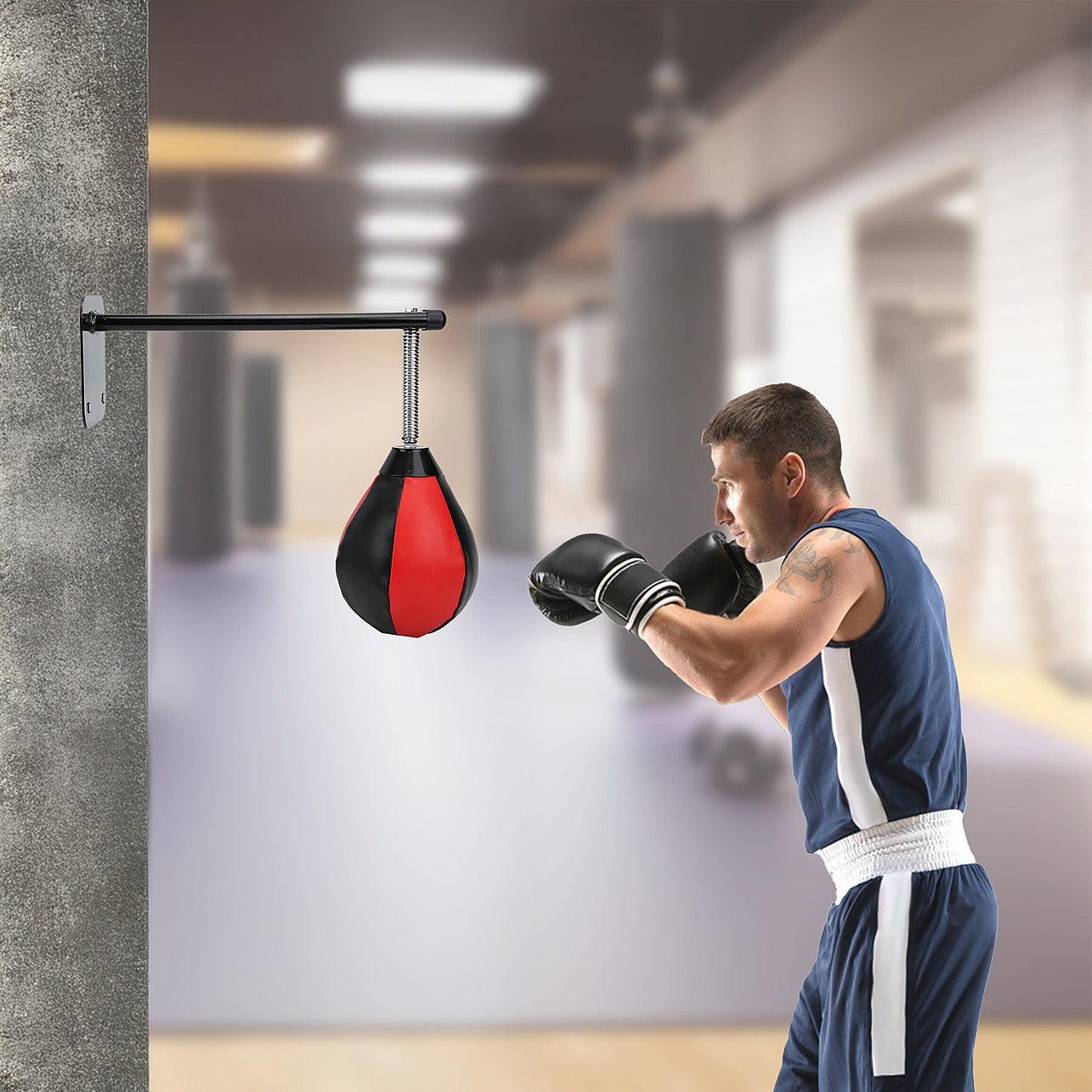 Wall Hanging Boxing Punching Bag Speed Training Stress Relief Kit