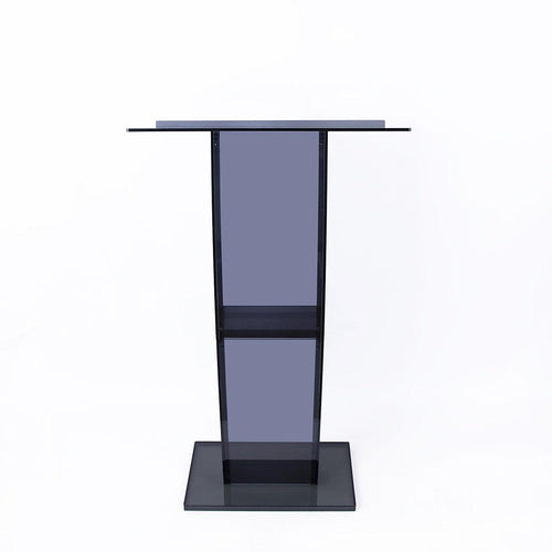 120cm Acrylic Podium Stand Black