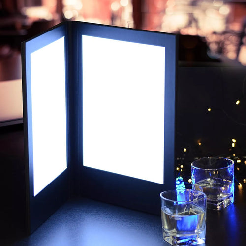LED Backlit Menu Holder – Illuminated Display Stand for Restaurants, Cafes & Bars
