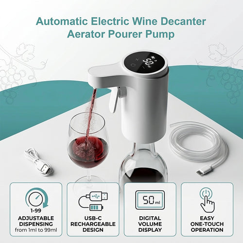 Automatic Electric Wine Decanter Aerator Pourer Pump