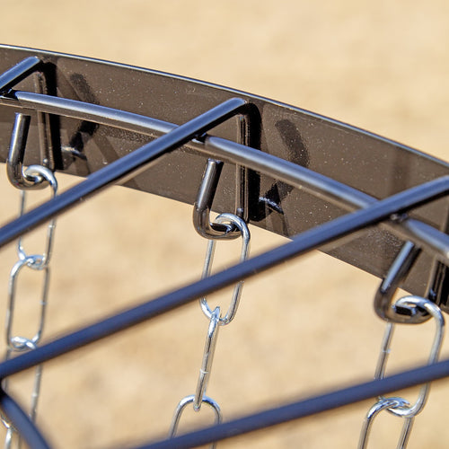 Disc Golf Basket 24 Chain Portable Target with 6 Disc Starter Set for Outdoor Play