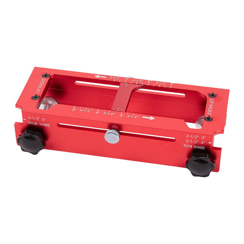 Door Hinge Jig Aluminium Adjustable Template Kit 63–127mm