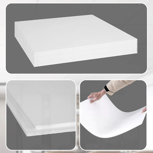 12pc 60x60cm Smooth PVC Drop Ceiling Tiles – Durable Panels for Office & Home
