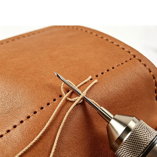 Leather Sewing Kit with Speedy Stitcher Awl, Waxed Thread & Repair Needles for Leather, Canvas & Upholstery