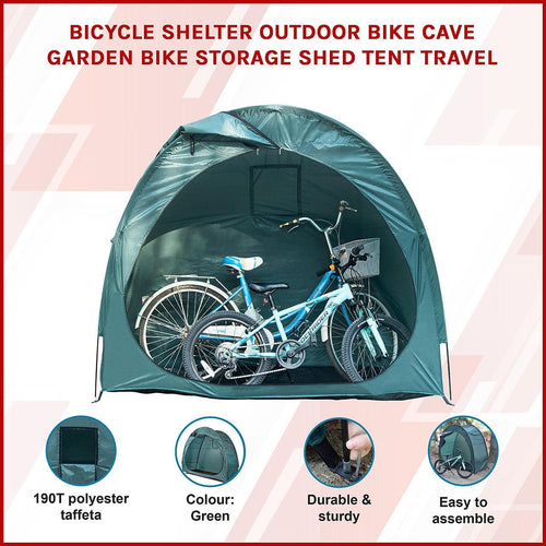 Bicycle Shelter Outdoor Bike Cave Garden Bike Storage Shed Tent Travel