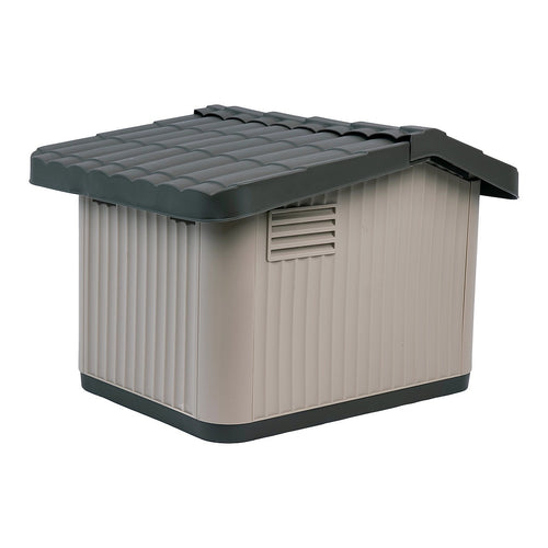 Plastic Dog House Kennel Shelter for Indoor & Outdoor Pets, Weatherproof