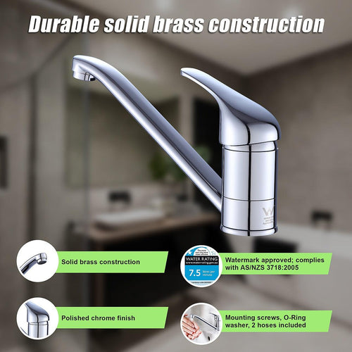  Basin Mixer Tap Faucet -Kitchen Laundry Bathroom Sink
