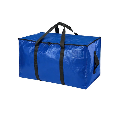88L Heavy Duty Moving Storage Bags 6 Pack Reinforced Carry Bags with Handles, Straps & Zip for Clothes, Bedding & Moving