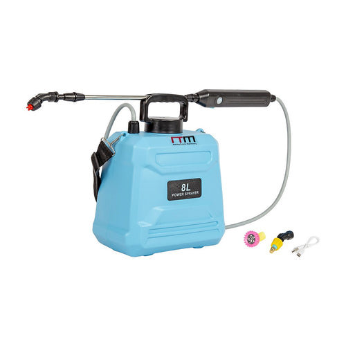 8L Battery Powered Garden Sprayer Electric Pressure Spray Tank with Extendable Wand for Watering, Fertiliser & Garden Care