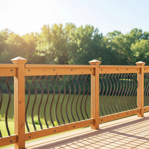 51 Pack 82cm Metal Deck Balusters – Iron Stair Railing Spindles for Indoor & Outdoor Use