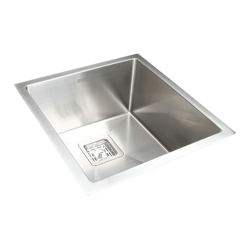 430x455mm Handmade 1.5mm Stainless Steel Sink with Square Waste