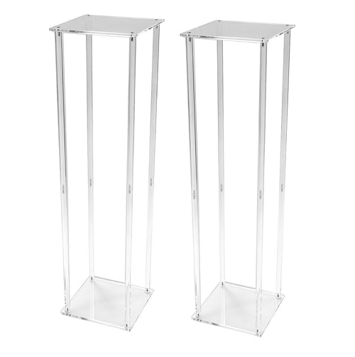 2 Pack 80cm Acrylic Flower Stand Wedding Display Centrepiece