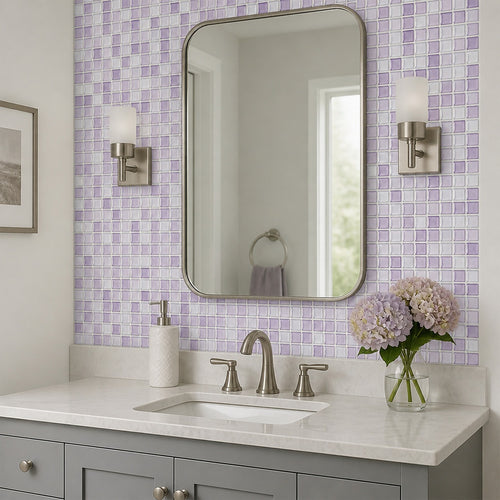 3D Peel-and-Stick Wall Tiles – Crystal Mosaic Design, 10 Sheets