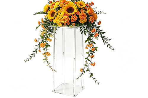 2 Pack 80cm Acrylic Flower Stand Wedding Display Centrepiece