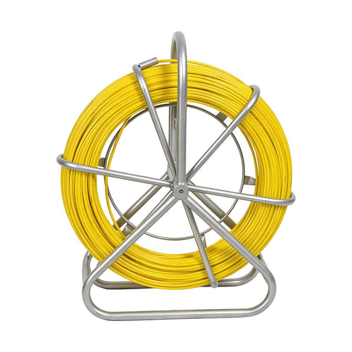 Duct Rodder 100m x 4.5mm Fibreglass Cable Puller with Steel Reel
