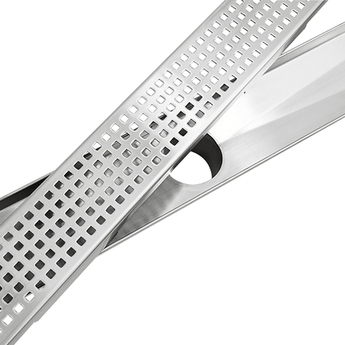 80cm Bathroom Shower Stainless Steel Grate Drain w/ Centre outlet Floor Waste