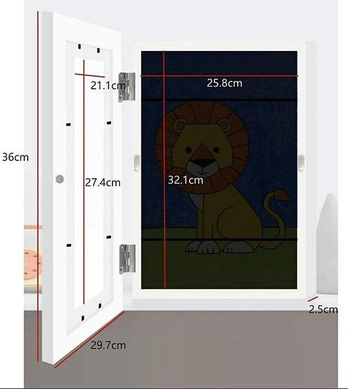Kids Art Wood Frame Children Art Projects Display Hold 150 Pictures