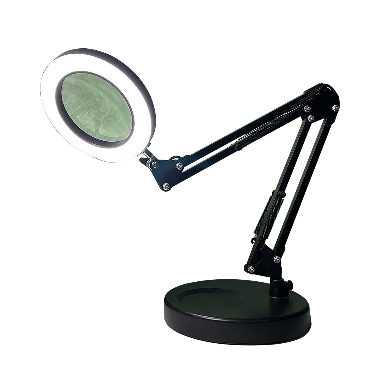 Magnifying glass deals lamp with stand