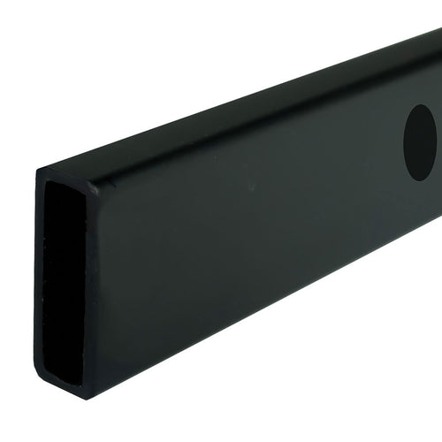 150x100cm Frameless Glass Sliding Corner Shower – With Black Rail and Wall channel for Contemporary Bathrooms