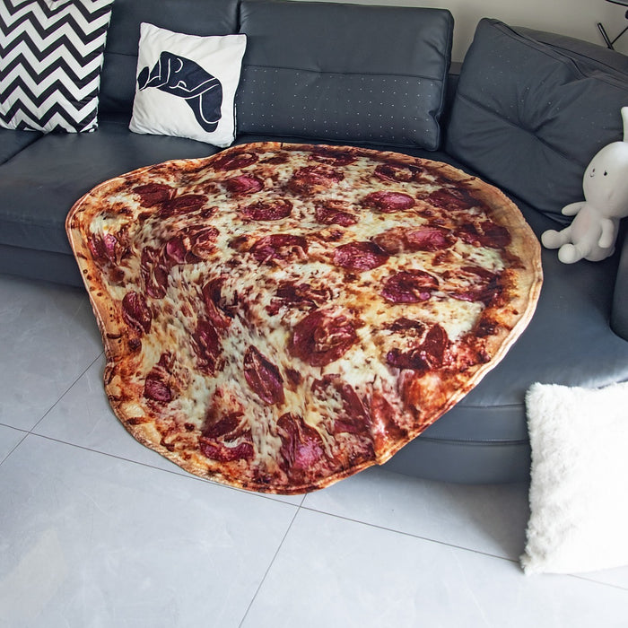 Pizza Blanket 150cm Throw Rug