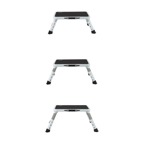Height Adjustable Folding Step Stool with Non-Slip Platform for Home & Everyday Use