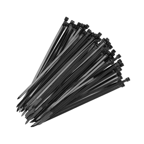 Black Nylon Cable Ties 500 Pack UV Zip Ties 150x2.5mm