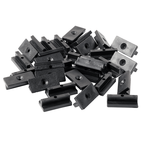 100 Composite Decking Hidden Fixing Fasteners Plastic T Clips & Screws