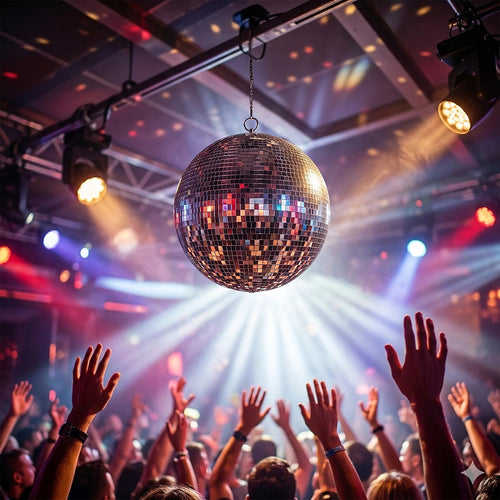 Silver Mirror Disco Ball – Hanging DJ Party Decor