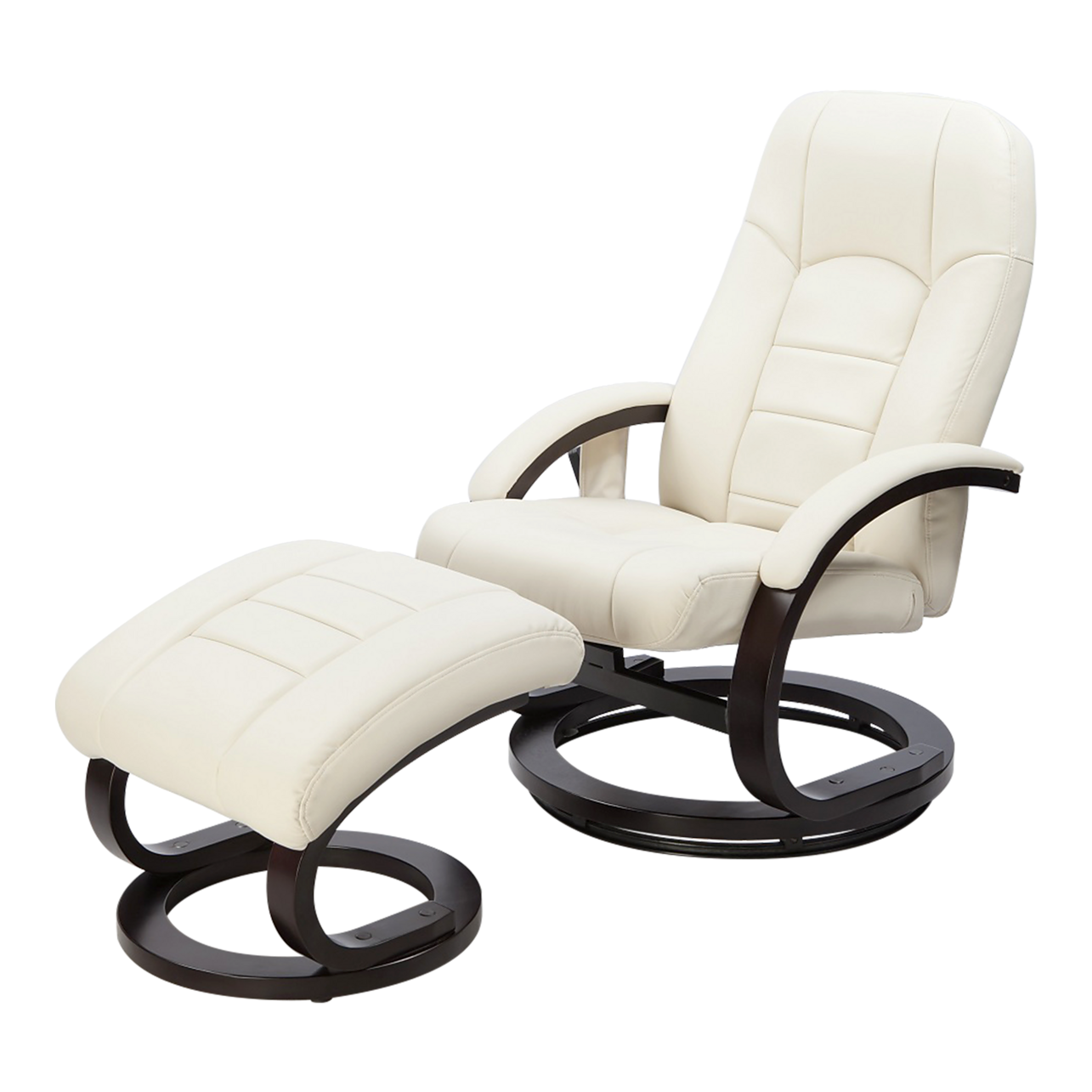 White leather recliner outlet massage chair