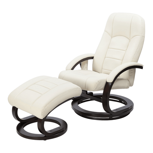 PU Leather Deluxe Massage Chair Recliner Ottoman Lounge Remote