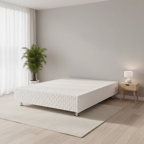 Double Bed Base with Slats & Cover – Sturdy Ensemble Frame