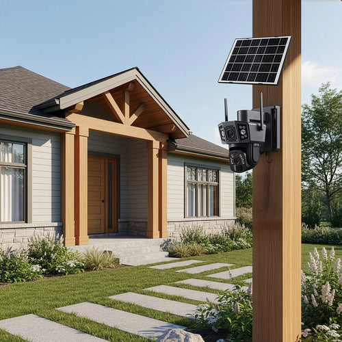 9MP Wireless Solar Security Camera – WIFI Outdoor Battery PTZ CCTV System for Home & Property