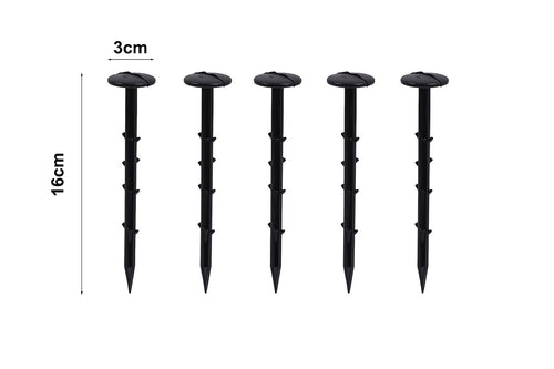 500 Pack Grass Pegs 160mm Lawn Turf Weed Mat Stakes