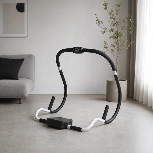 Ab Crunch Machine – Abdominal Exercise Roller with Digital Computer Display