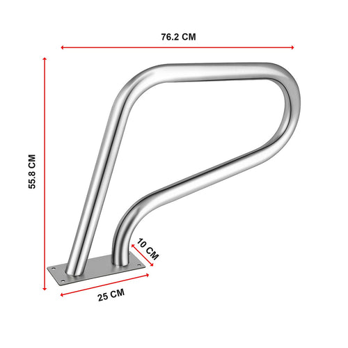Swimming Pool Hand Rail Step Grab Rail 76.2x55.8cm with Drill Bit