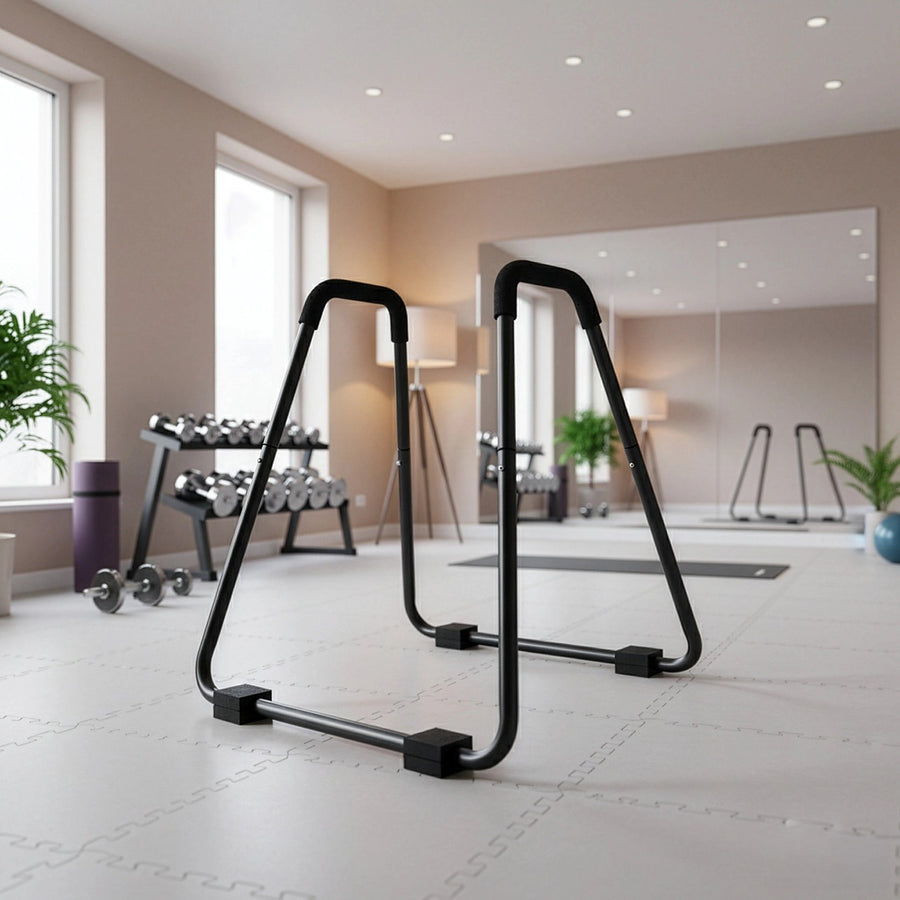 Heavy Duty Body Press Core Bars Push Up Home Gym Parallette Stand