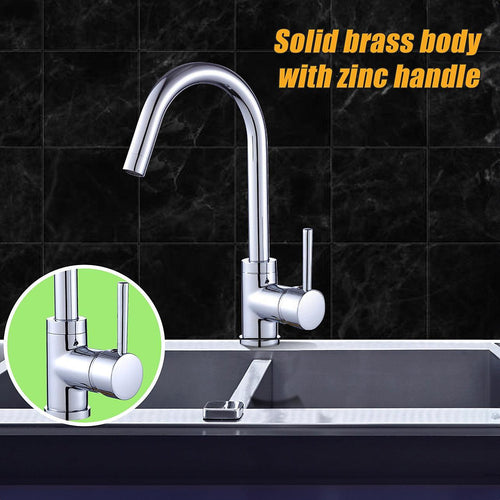 Kitchen Mixer Tap Faucet for Basin Laundry Sink in Chrome